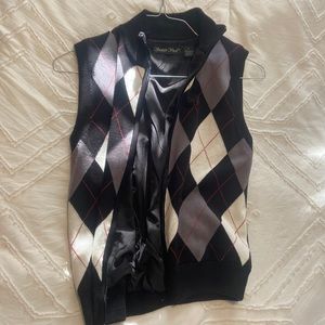 Womens zip golf vest